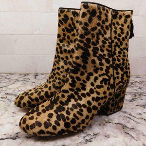 BRAND NEW J.Crew $248 Sadie Ankle Boots in Leopard K0043